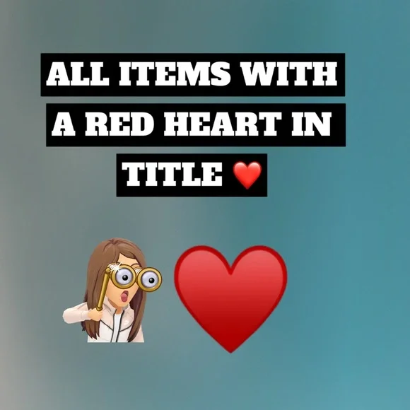 ❤️ 🛍️ RED HEART SUPER SALE! ❤️ CLOTHING $10, JEWELRY $5! INSTRUCTIONS BELOW - Picture 3 of 9